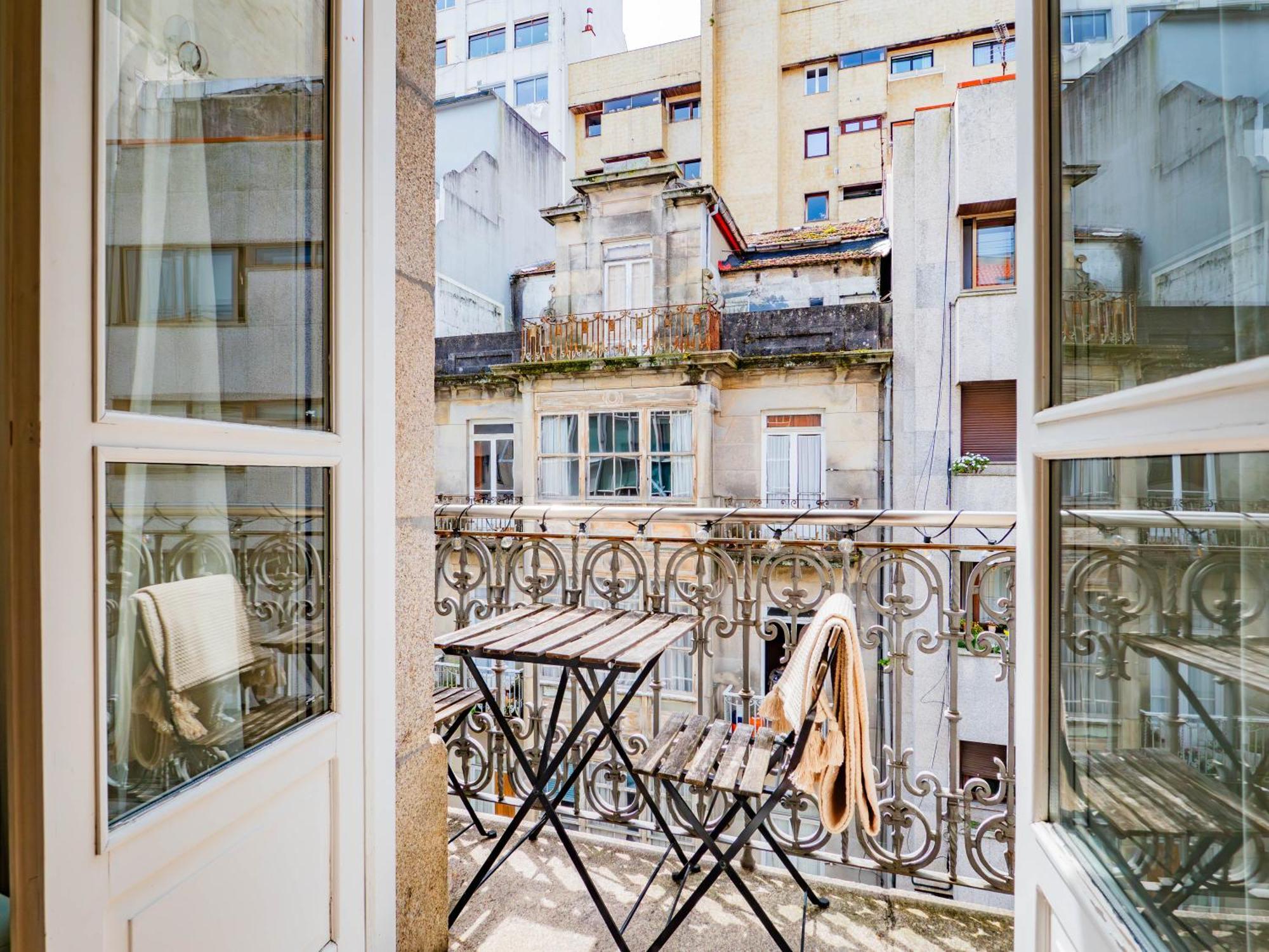 Apartamento Luxury Centro De Vigo Balcony Exterior foto