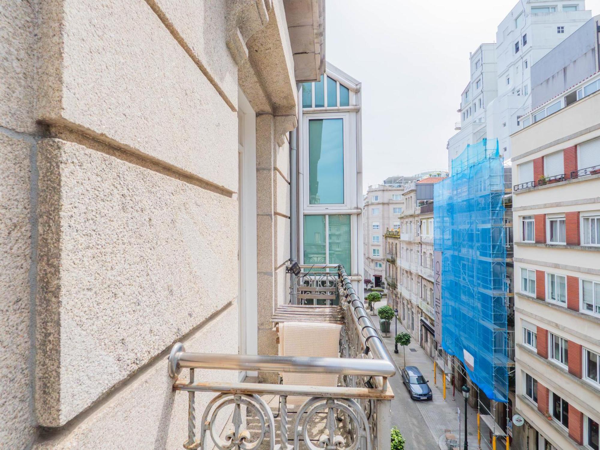 Apartamento Luxury Centro De Vigo Balcony Exterior foto